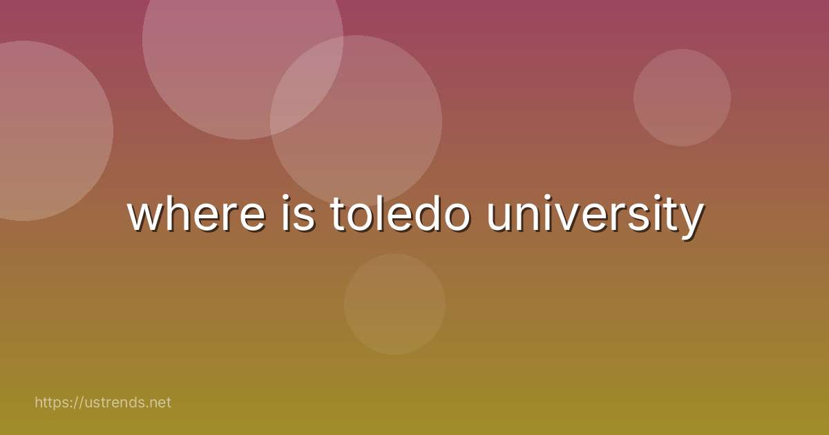 where is toledo university