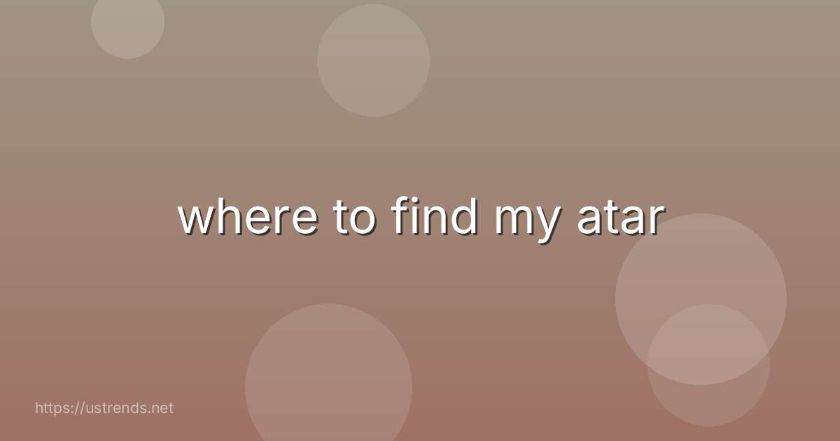 where to find my atar