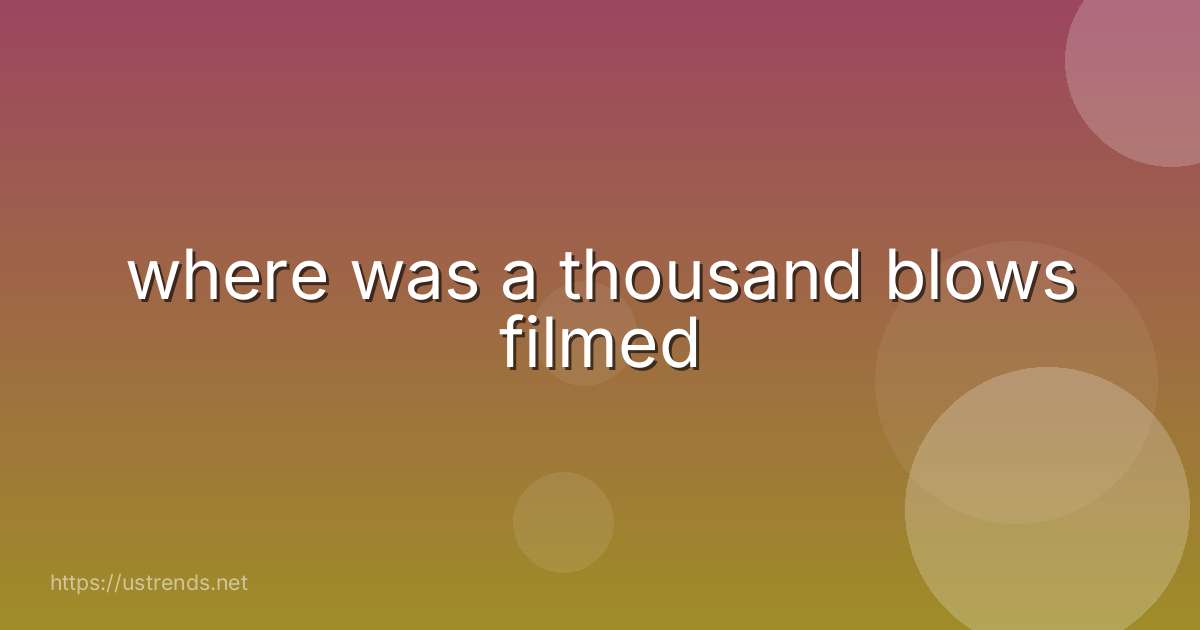 where was a thousand blows filmed