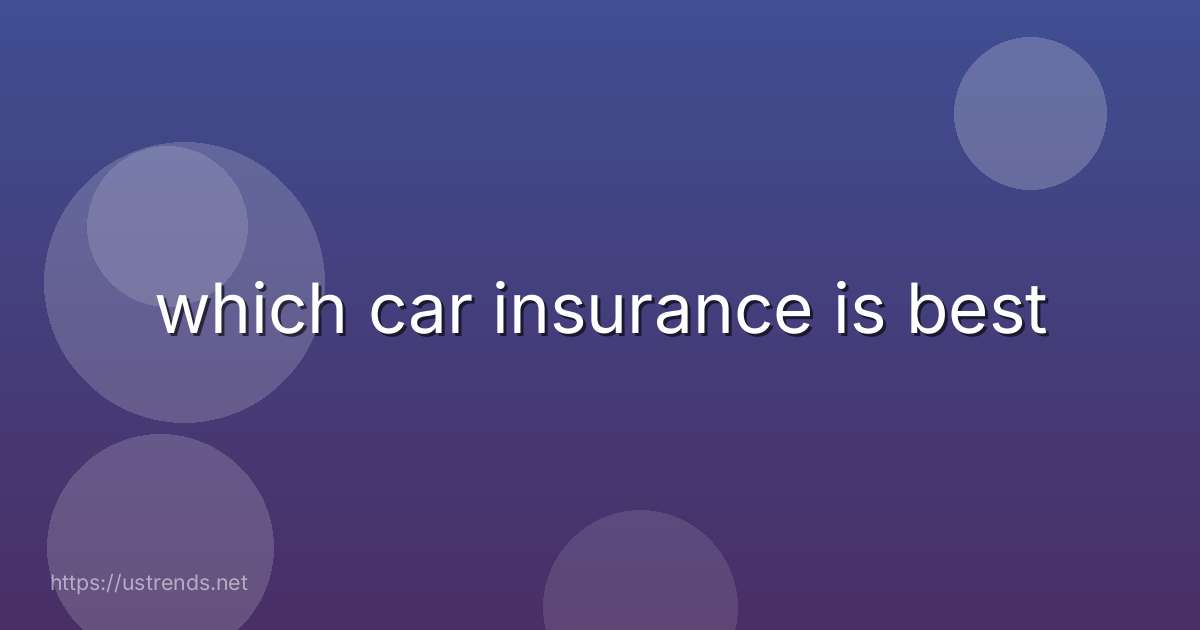 which car insurance is best