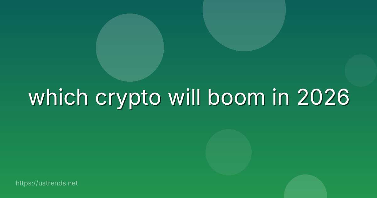which crypto will boom in 2026