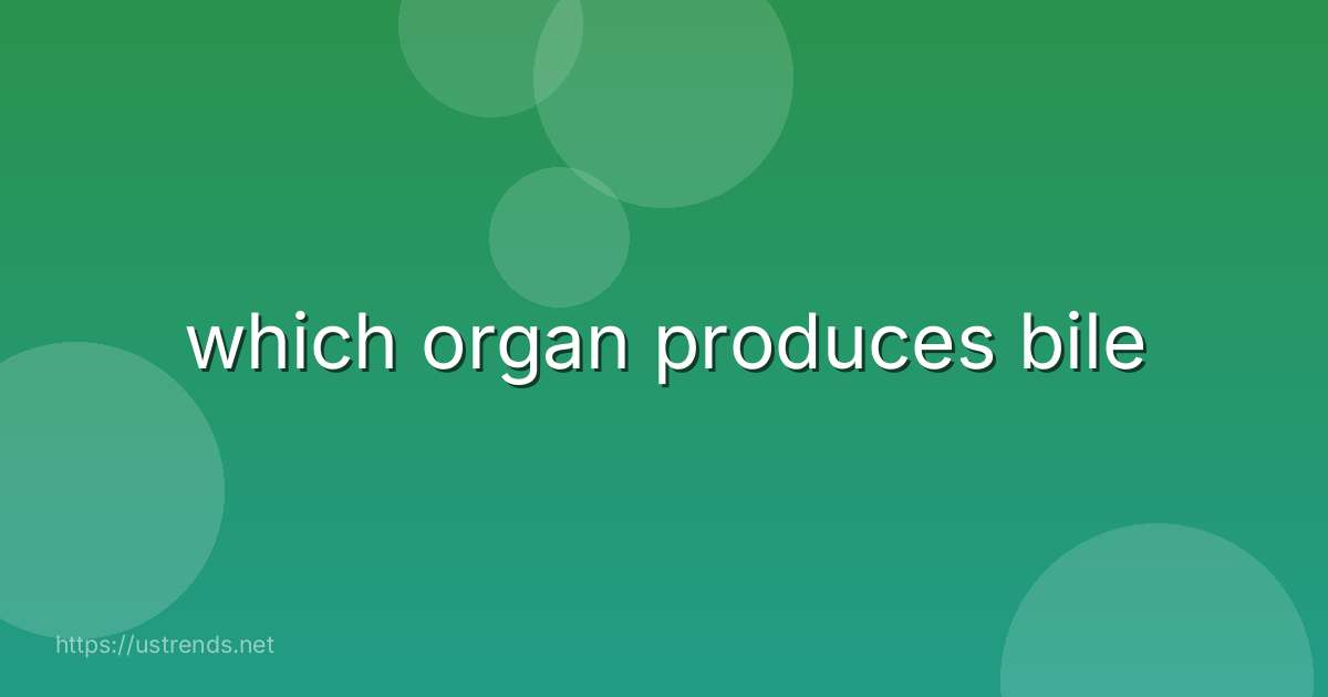which organ produces bile