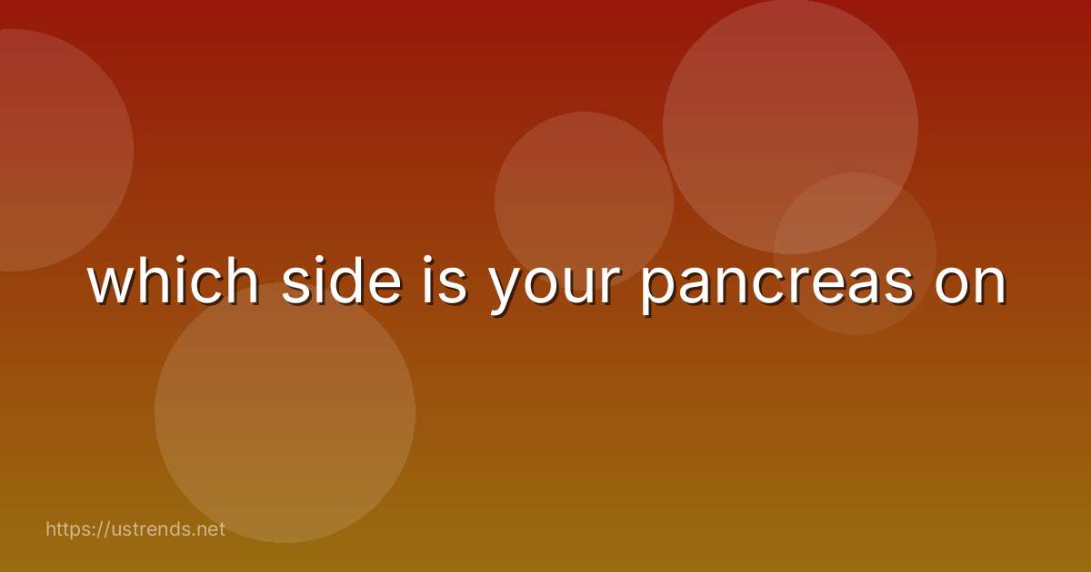 which side is your pancreas on