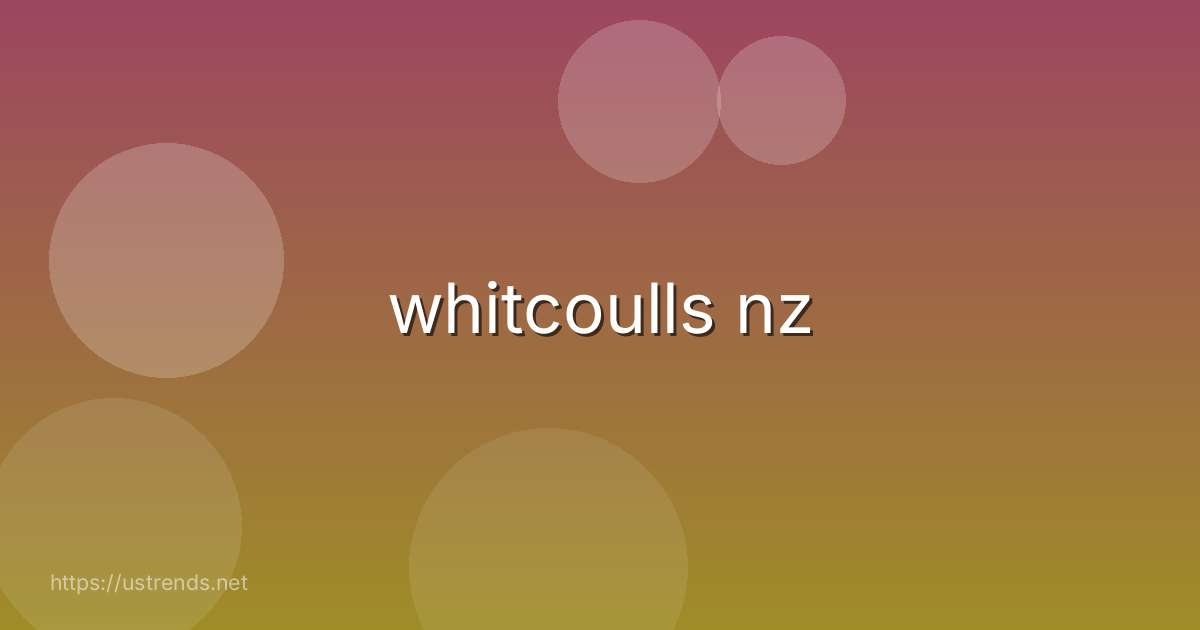 whitcoulls nz