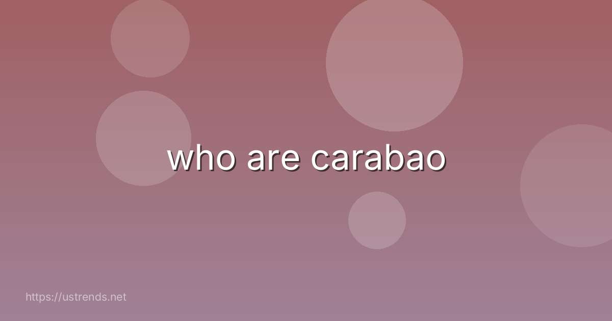 who are carabao