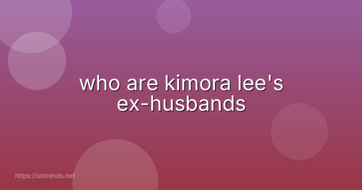 who are kimora lee's ex-husbands