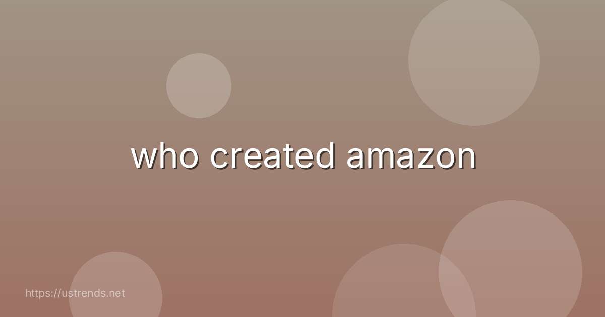 who created amazon