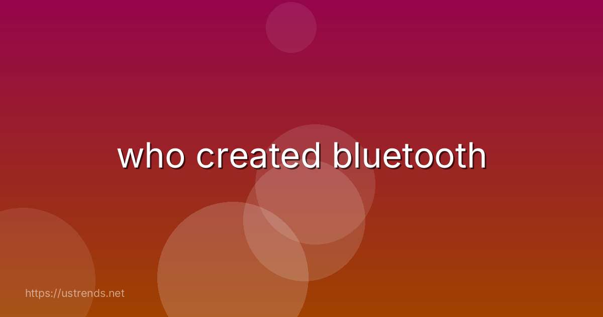who created bluetooth