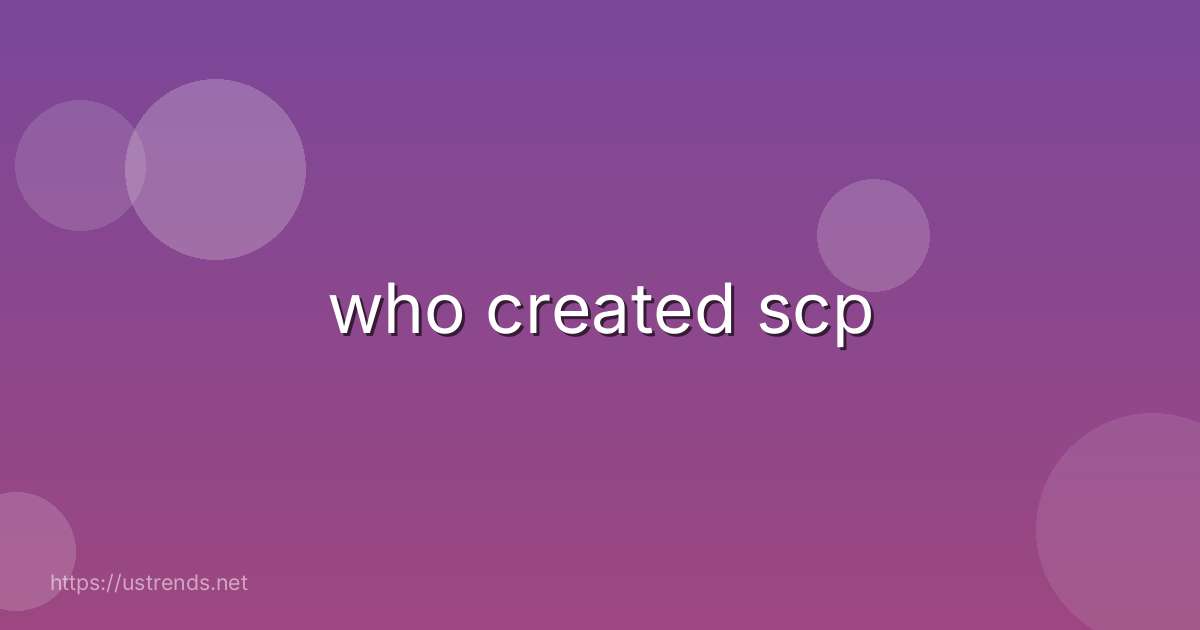 who created scp