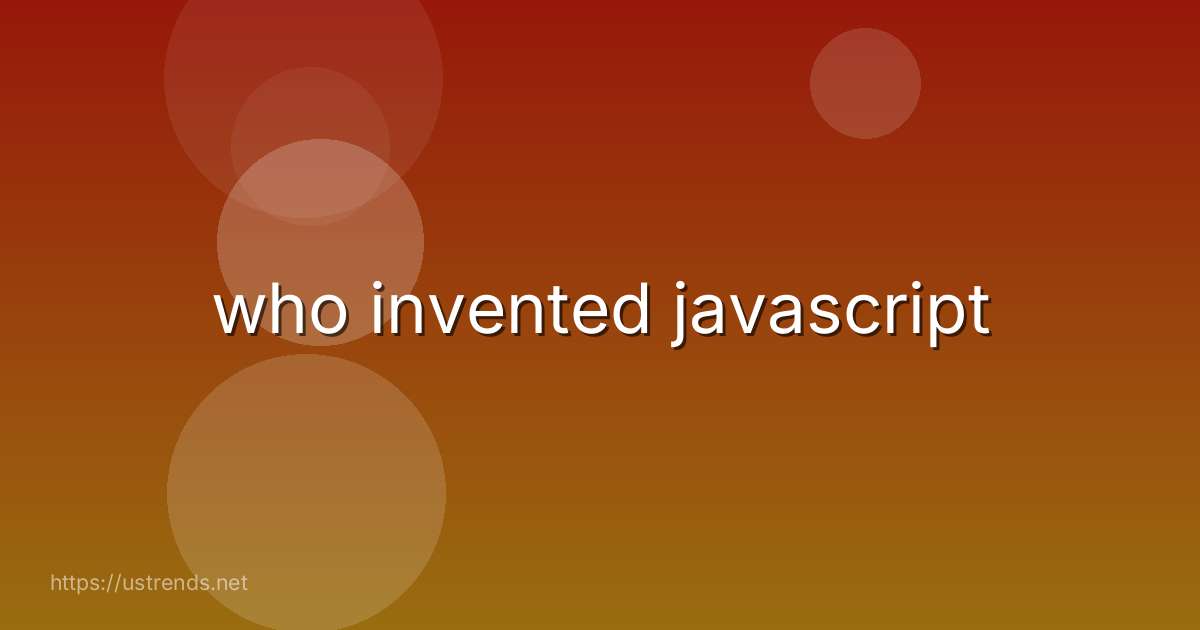 who invented javascript