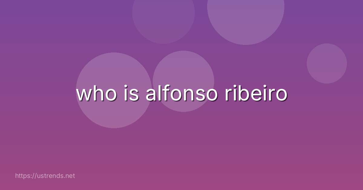 who is alfonso ribeiro