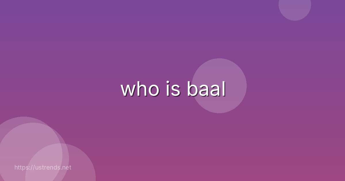 who is baal