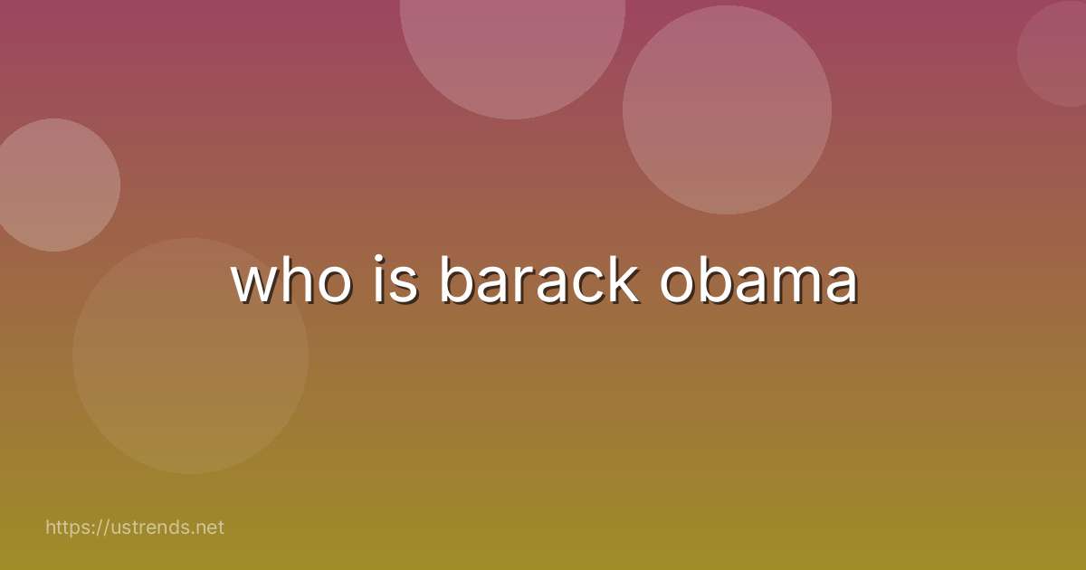 who is barack obama
