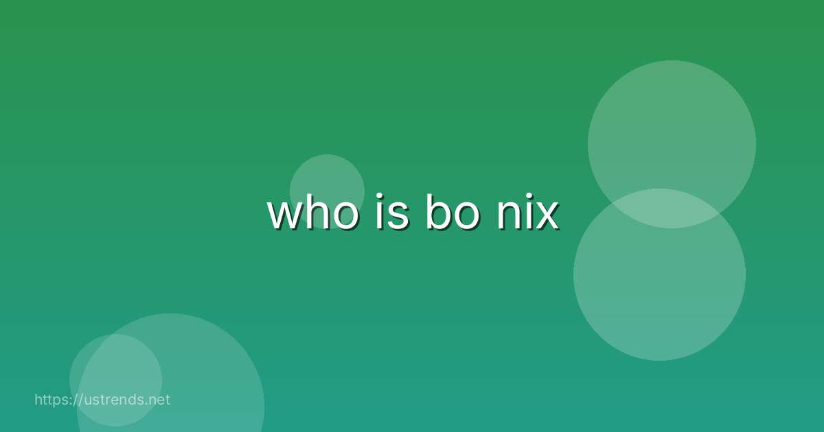 who is bo nix
