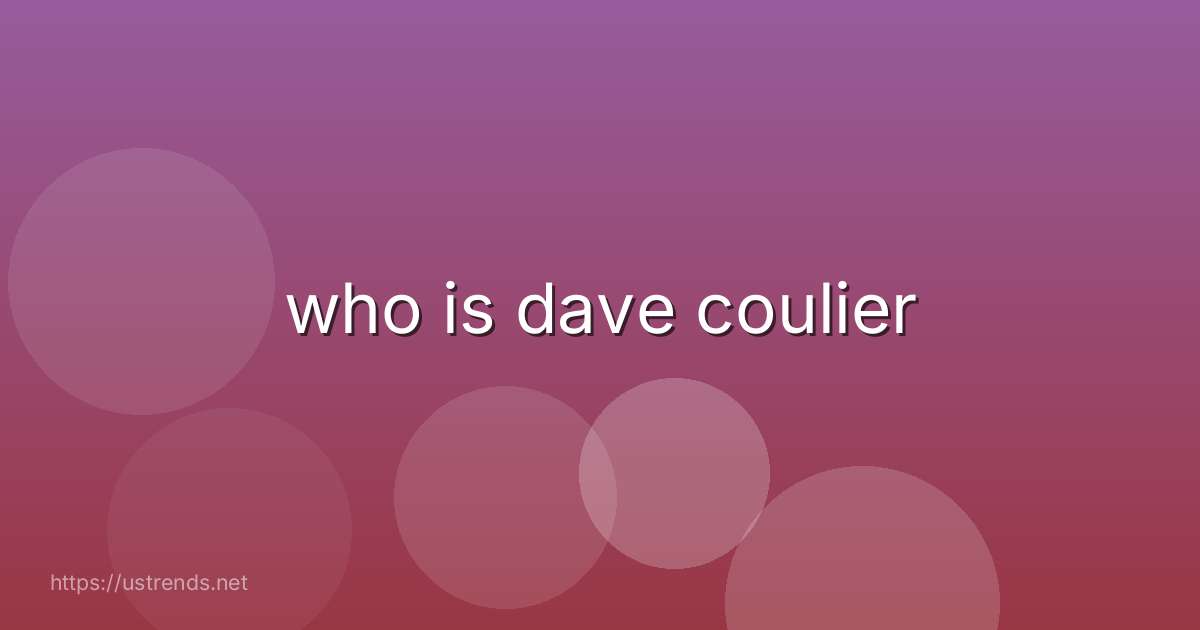 who is dave coulier