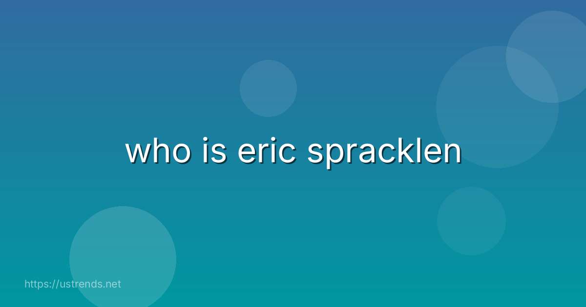 who is eric spracklen