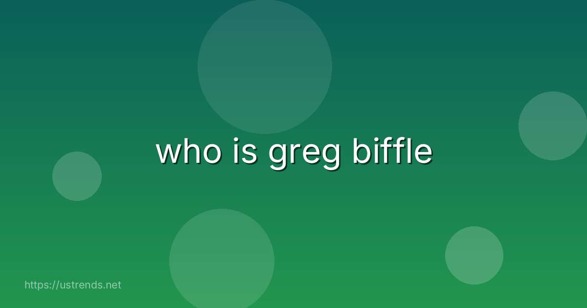 who is greg biffle