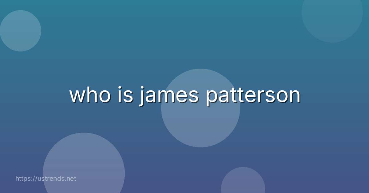 who is james patterson