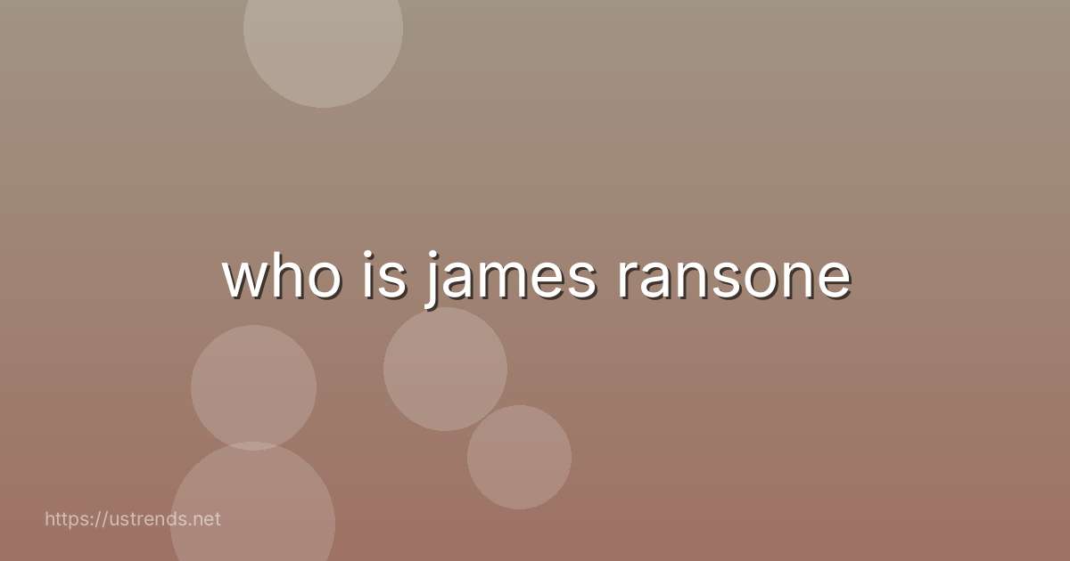 who is james ransone
