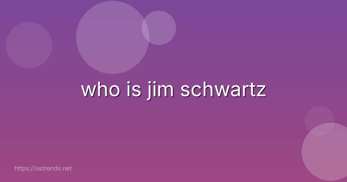 who is jim schwartz