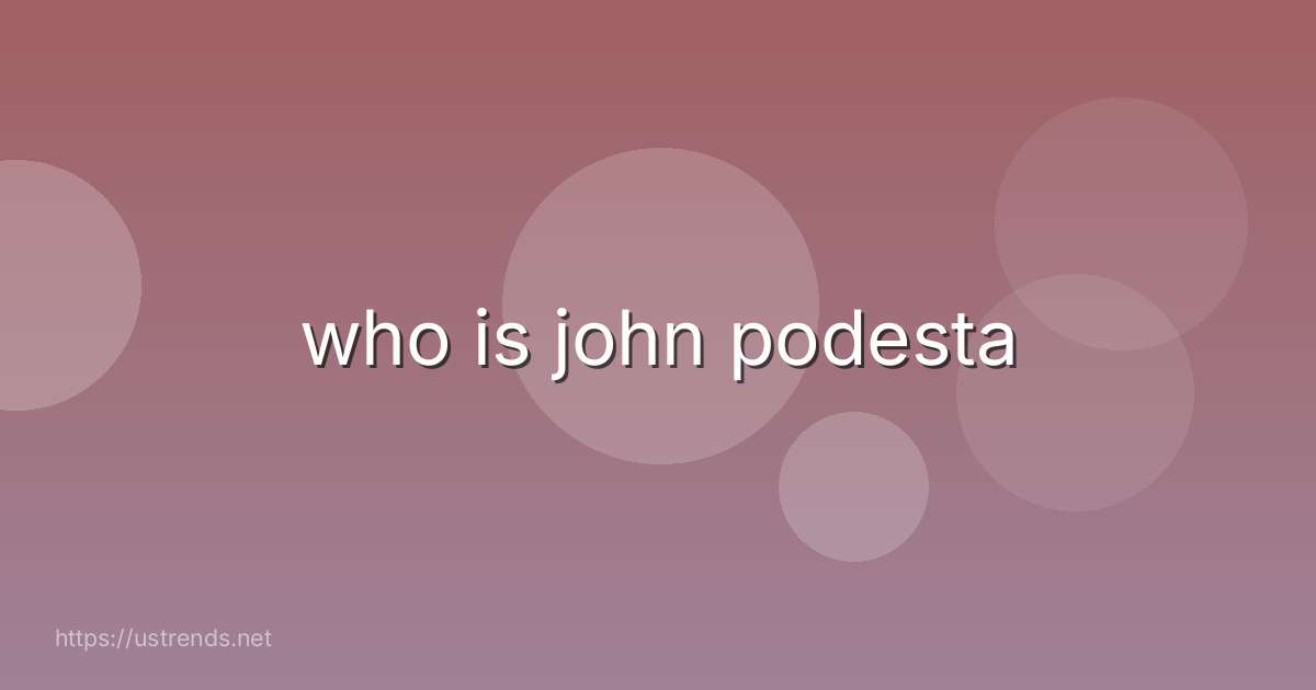 who is john podesta
