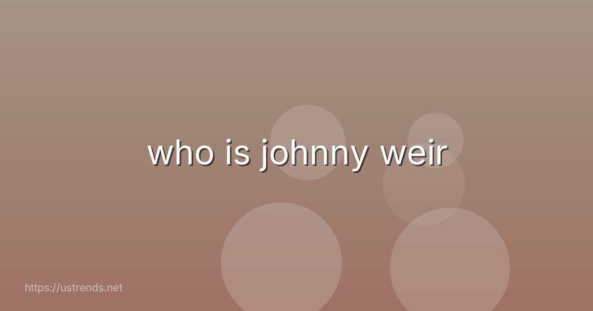 who is johnny weir