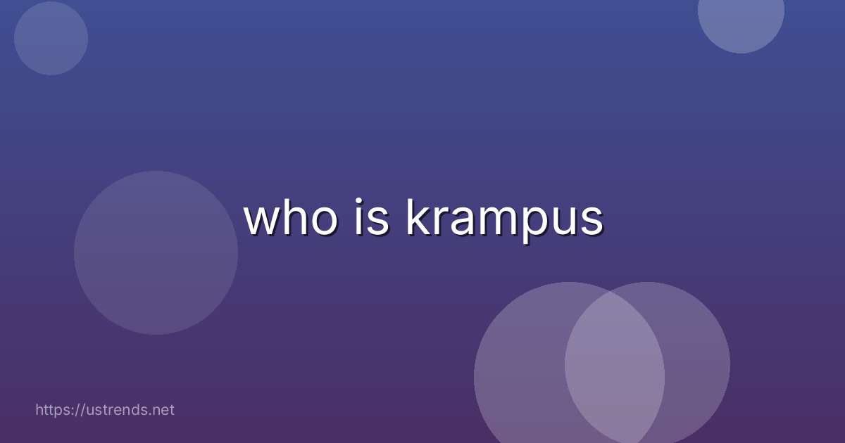 who is krampus