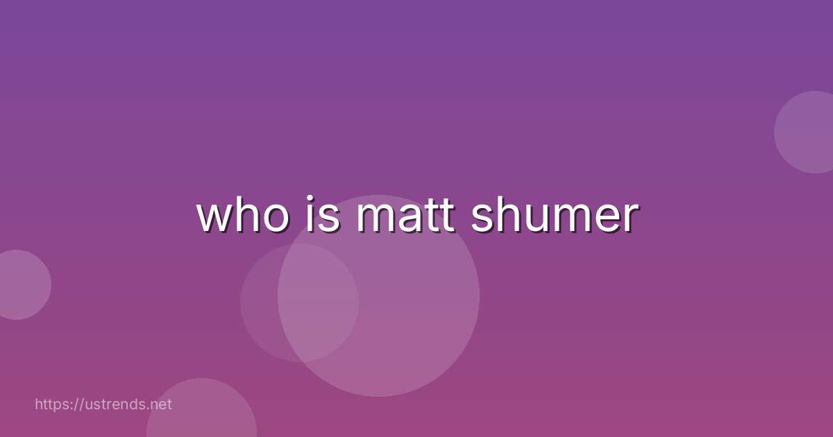 who is matt shumer