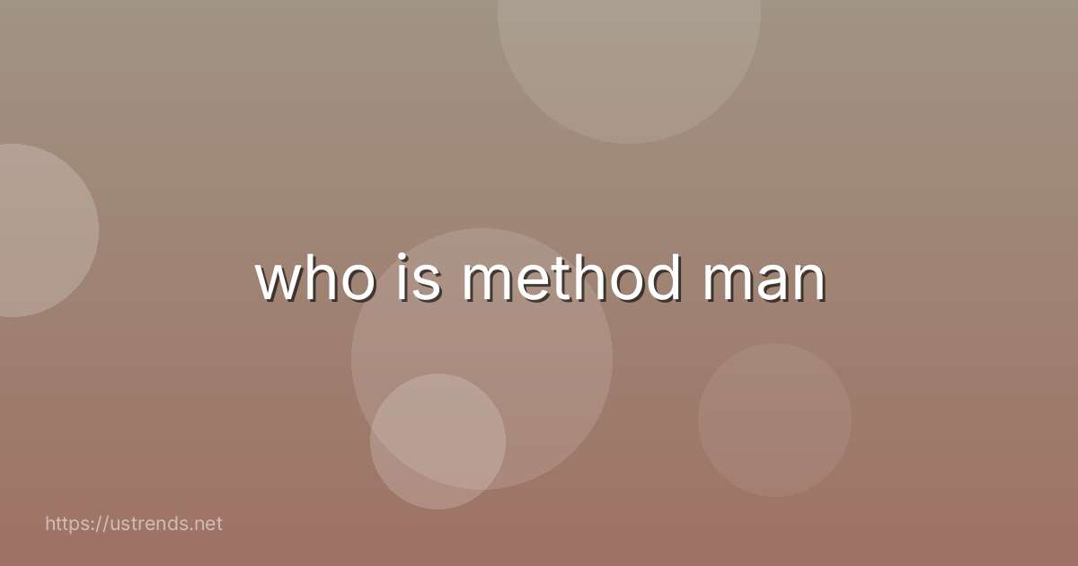 who is method man