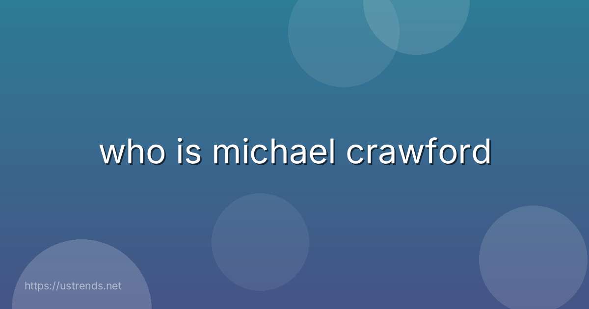who is michael crawford