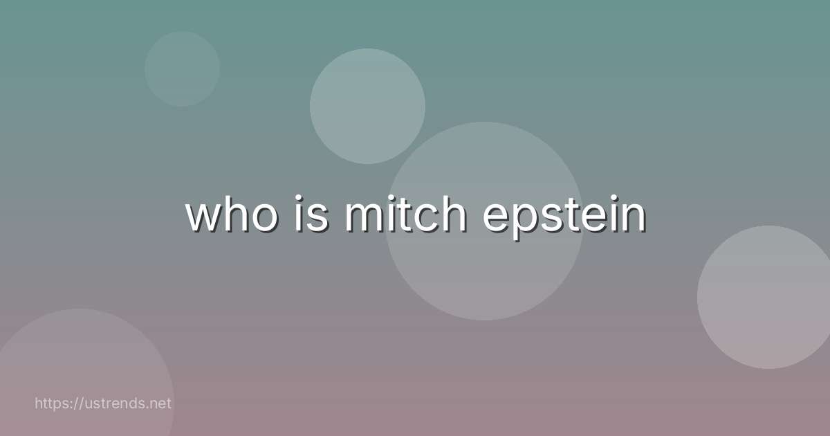 who is mitch epstein