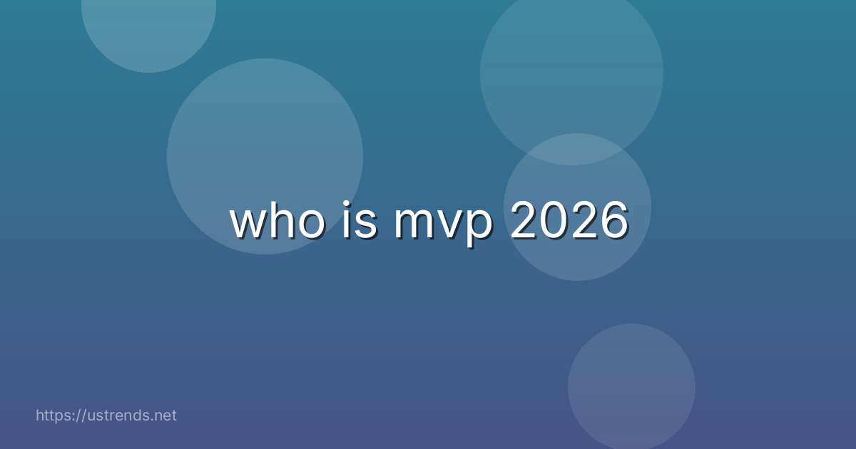 who is mvp 2026