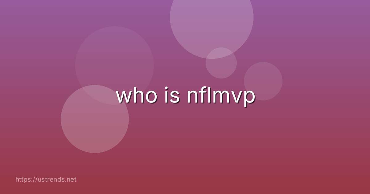 who is nflmvp