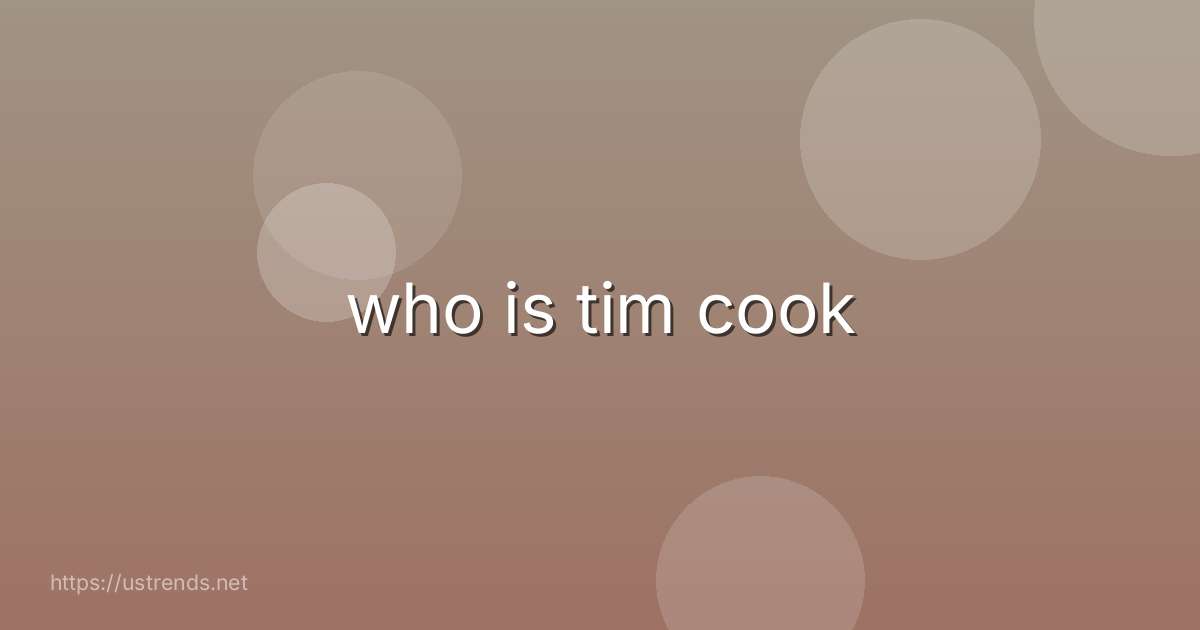who is tim cook