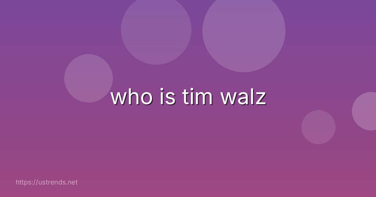 who is tim walz