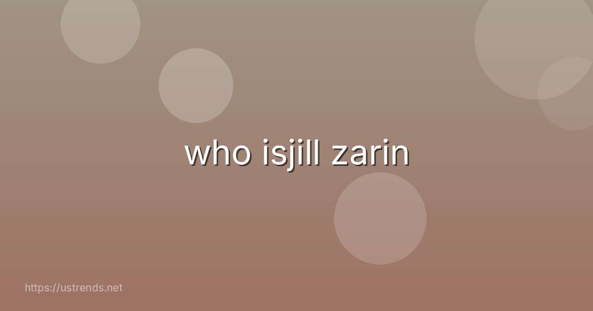 who isjill zarin