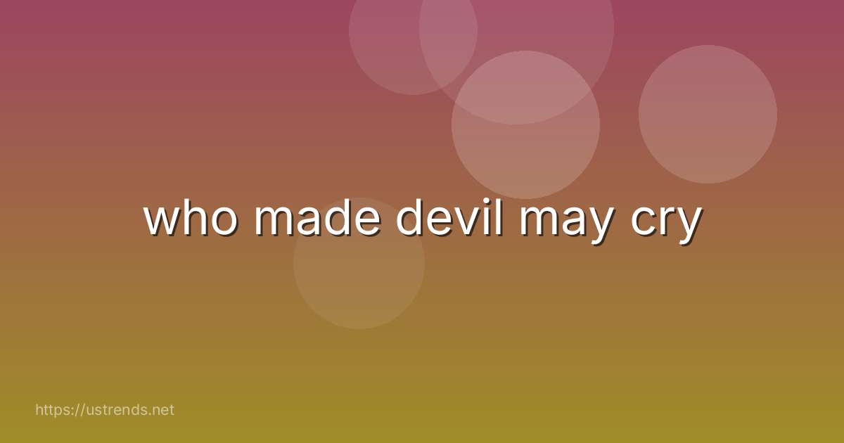 who made devil may cry