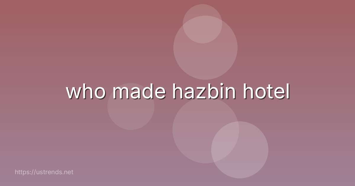 who made hazbin hotel