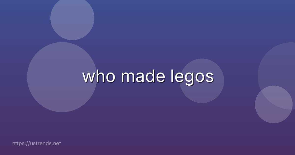 who made legos