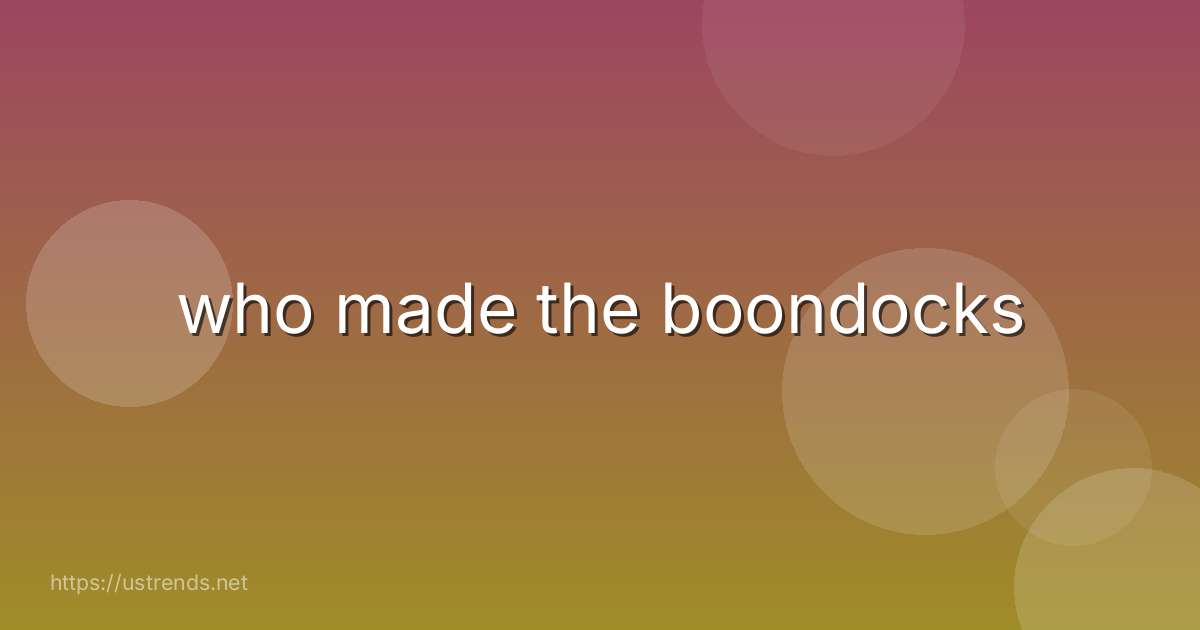 who made the boondocks