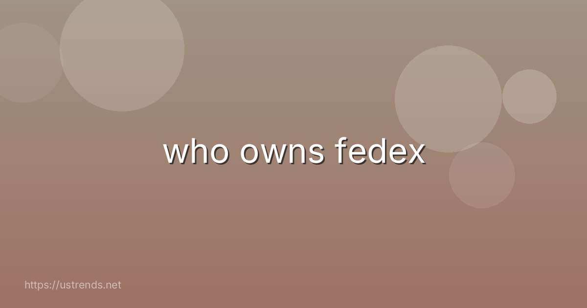who owns fedex