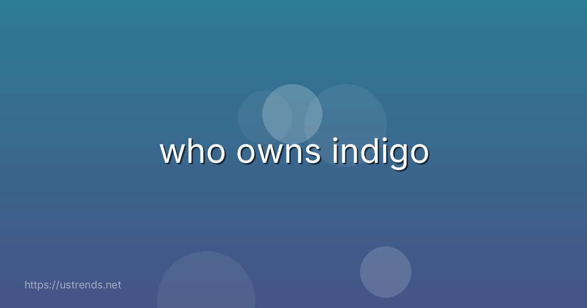 who owns indigo