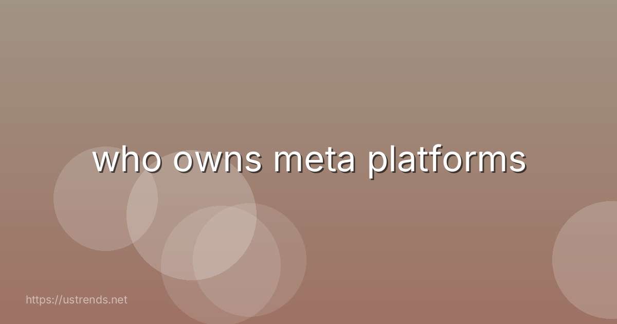 who owns meta platforms