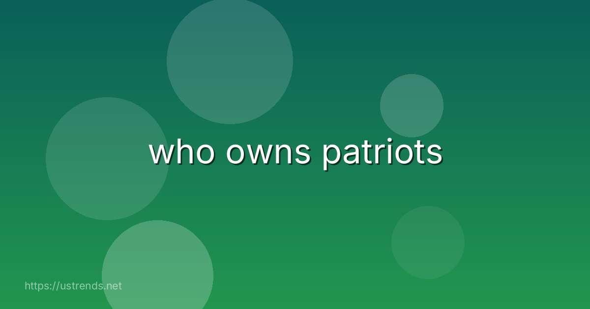 who owns patriots