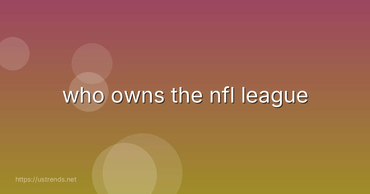 who owns the nfl league