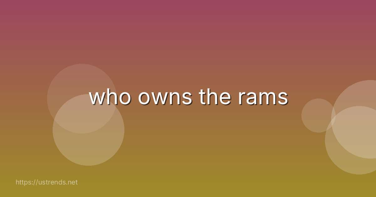 who owns the rams