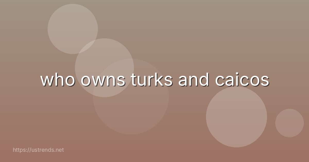 who owns turks and caicos