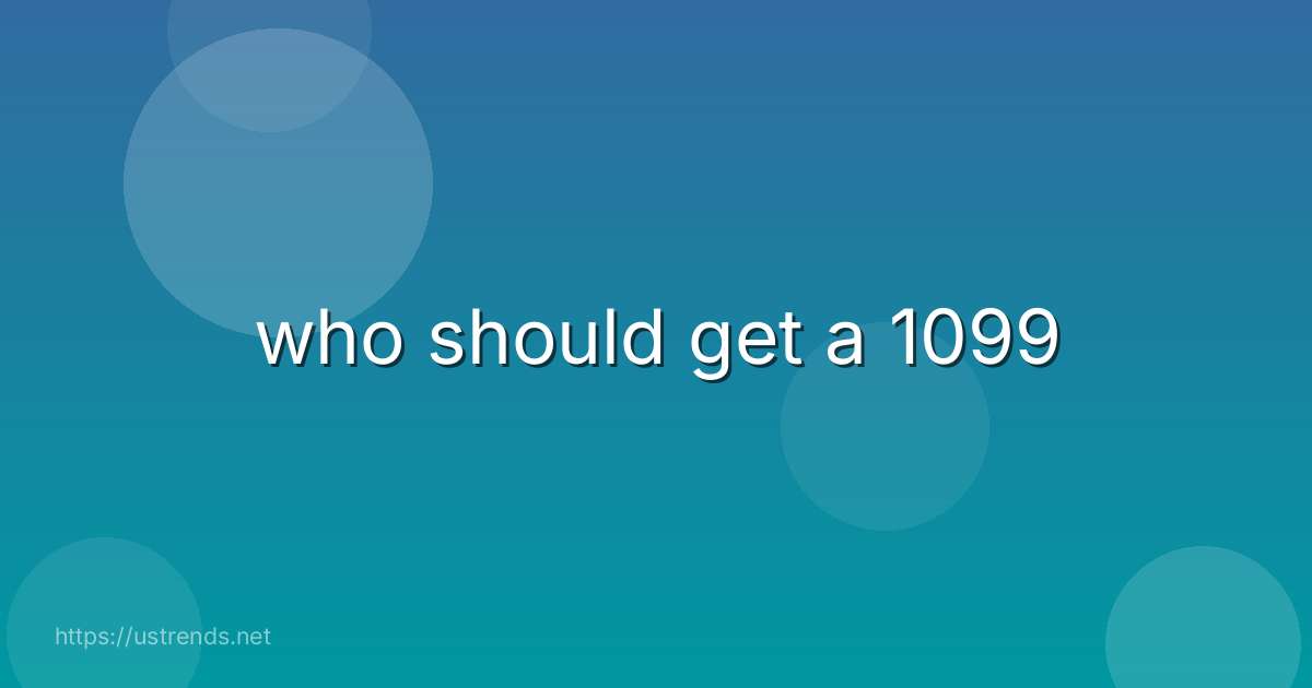 who should get a 1099