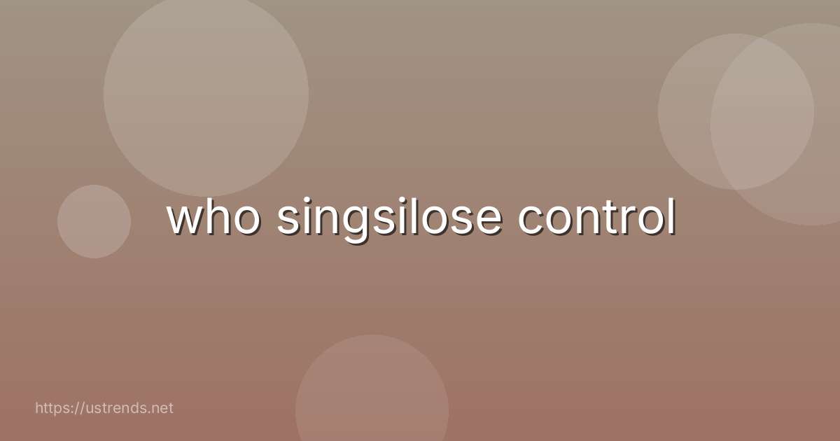 who singsilose control