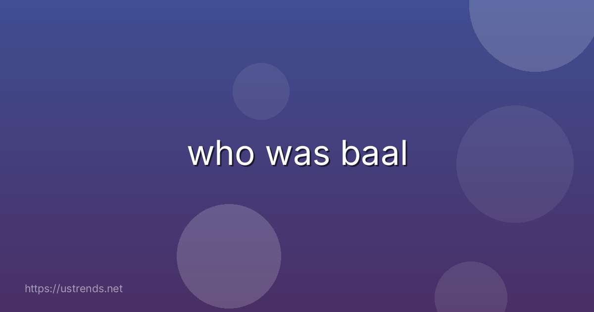 who was baal